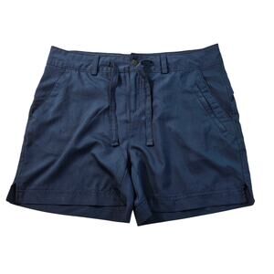 Magellan navy blue hidden zip pocket packable quick dry drawstring waist short L